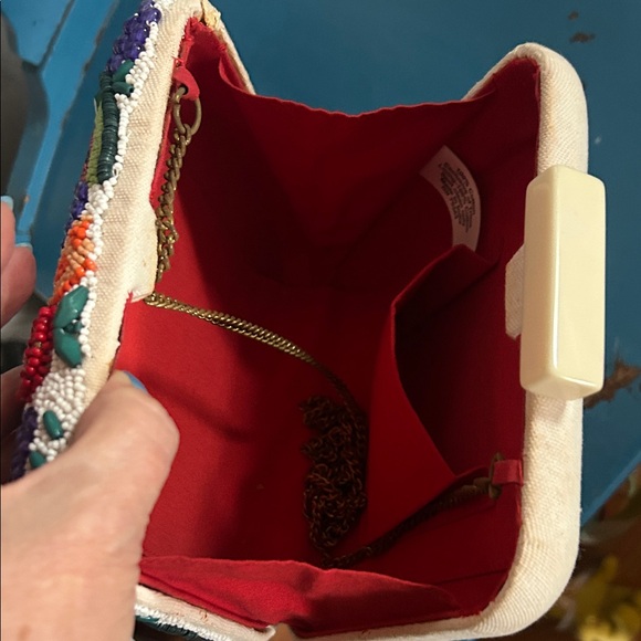 Beaded Fiesta Fruit Slices Crossbody Clutch Bag - Picture 9 of 13